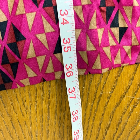 Diane von Furstenberg Pink Laurie Geometric Silk Neck Bow Tie Sheath Dress Sz 2 - Picture 12 of 13